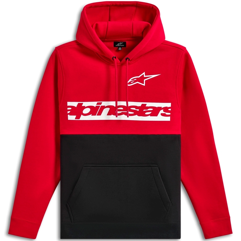 Bluza z kapturem Alpinestars Parallel czerwono-czarna