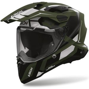 Kask motocyklowy integralny Airoh Commander 2 Polar matowozielony