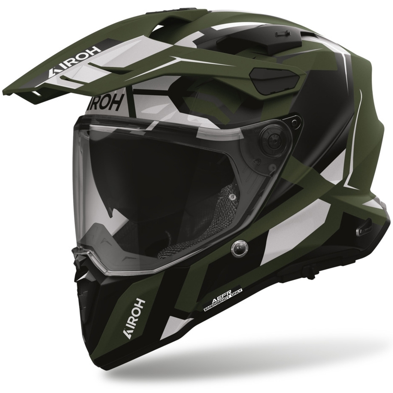 Kask motocyklowy integralny Airoh Commander 2 Polar matowozielony