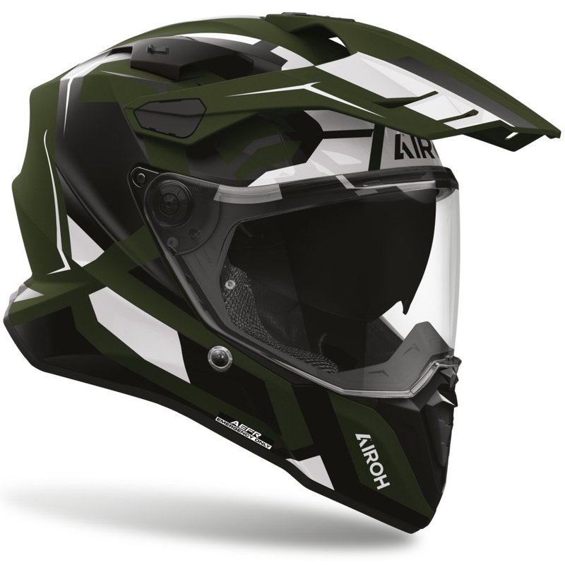 Kask motocyklowy integralny Airoh Commander 2 Polar matowozielony