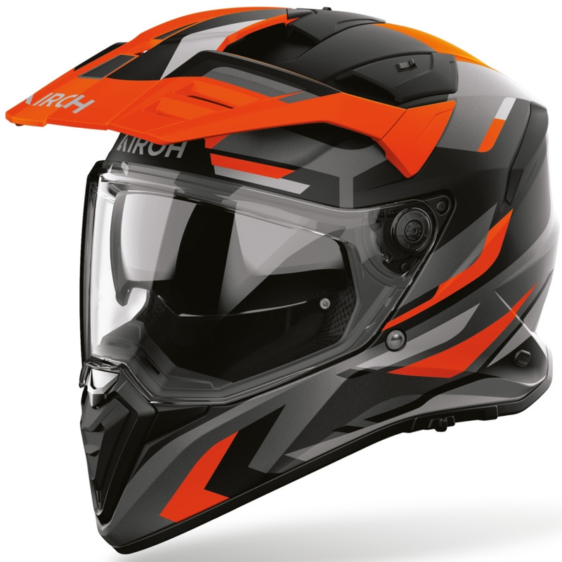 Kask motocyklowy Airoh BADX-X Glitch Enduro Matte Orange