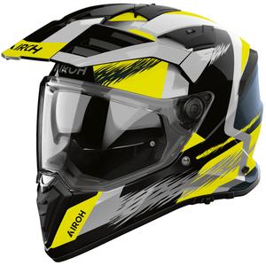 Kask motocyklowy enduro Airoh BADX-X Airspeed żółty