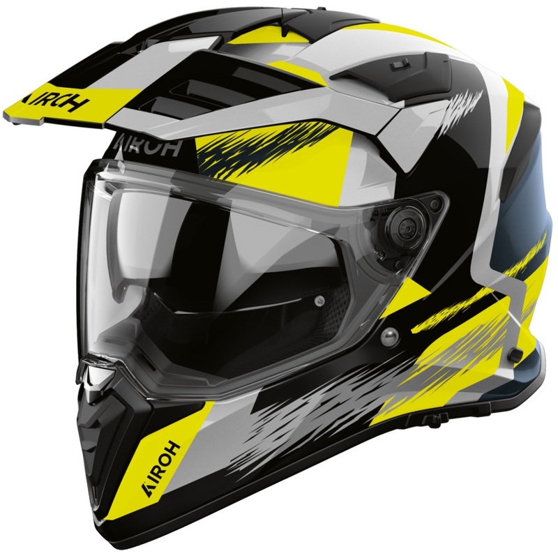 Kask motocyklowy enduro Airoh BADX-X Airspeed żółty