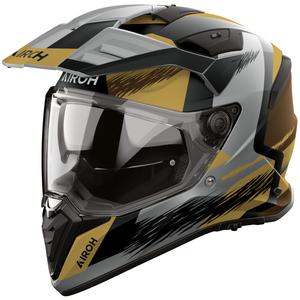 Kask motocyklowy enduro Airoh BADX-X Airspeed matowy piaskowy