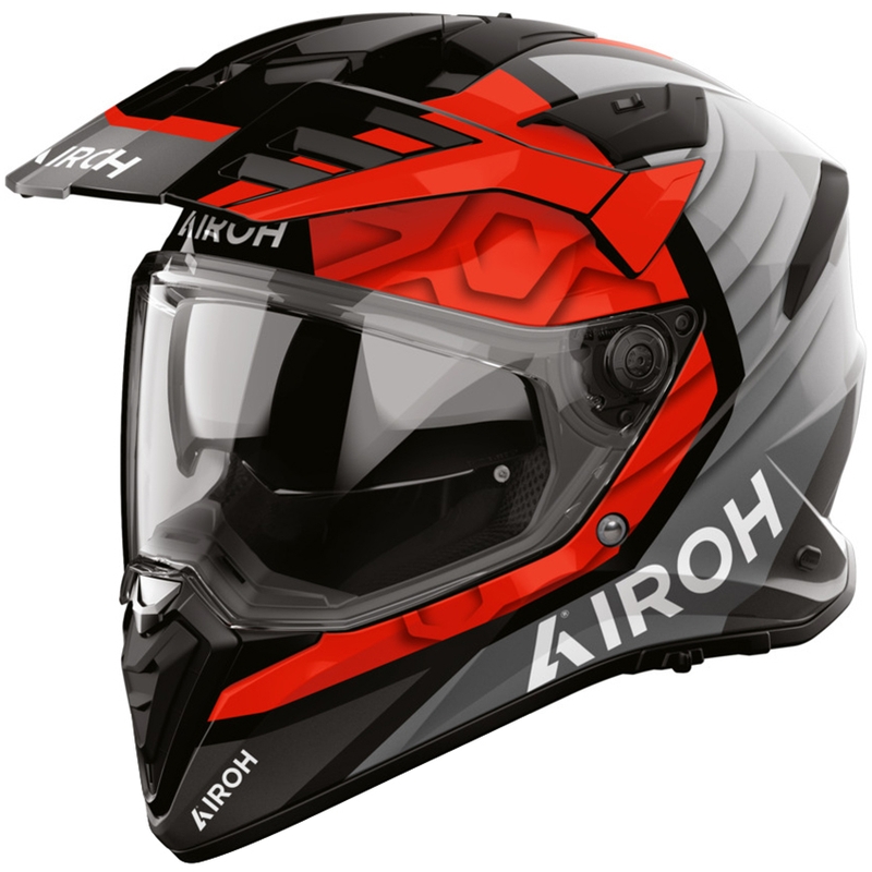 Kask motocyklowy enduro Airoh BADX-X Cube czerwony