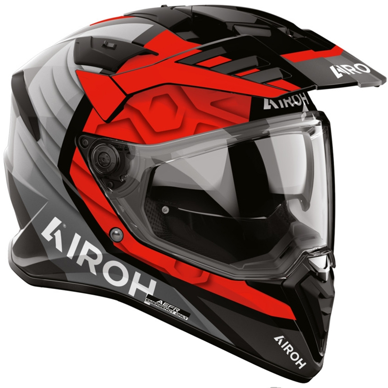 Kask motocyklowy enduro Airoh BADX-X Cube czerwony