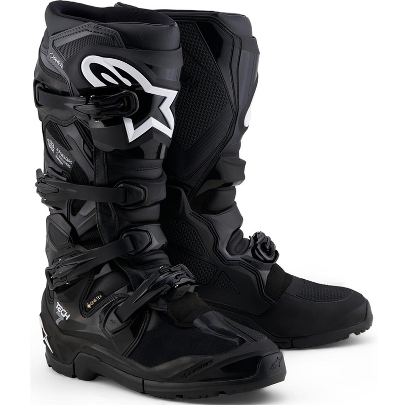 Buty motocyklowe Alpinestars Tech 7 Enduro Gore-Tex® w kolorze czarno-ciemnoszarym