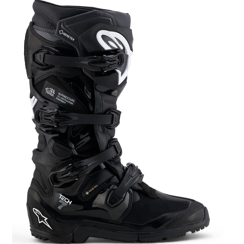Buty motocyklowe Alpinestars Tech 7 Enduro Gore-Tex® w kolorze czarno-ciemnoszarym