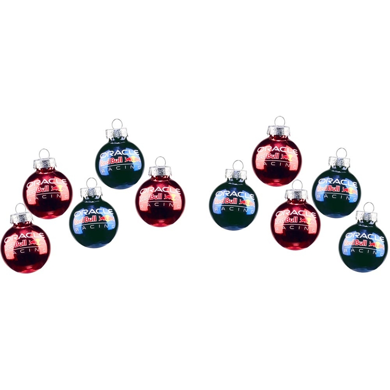 Zestaw ozdób choinkowych Red Bull Christmas Bauble 10 szt. granatowo-czerwony