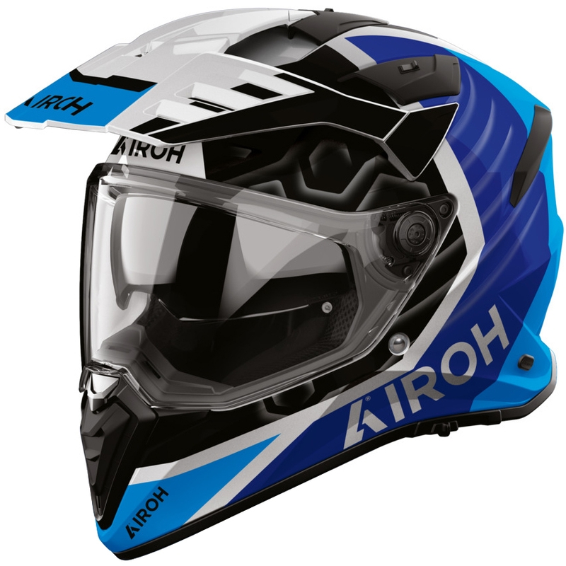 Kask motocyklowy enduro Airoh BADX-X Cube niebieski