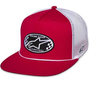 Czapka Alpinestars Contender Trucker w kolorze czerwono-białym