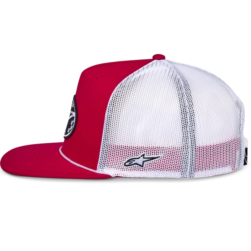 Czapka Alpinestars Contender Trucker w kolorze czerwono-białym