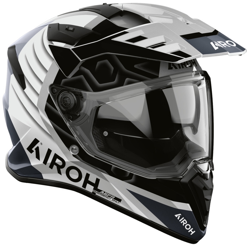 Kask motocyklowy enduro Airoh BADX-X Cube szary