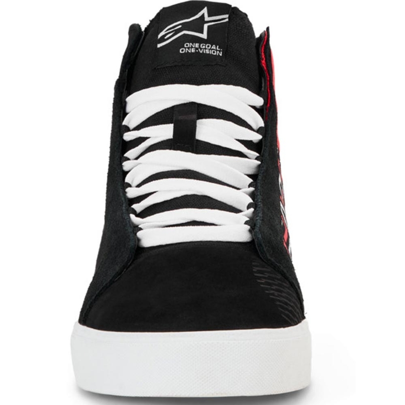 Buty motocyklowe Alpinestars Ride-63 Canvas FQ20 w kolorze czarno-biało-czerwonym