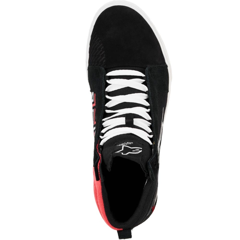 Buty motocyklowe Alpinestars Ride-63 Canvas FQ20 w kolorze czarno-biało-czerwonym