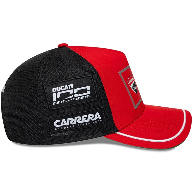 Czapka Ducati New Era Lenovo Bagnaia 63 czarno-czerwona