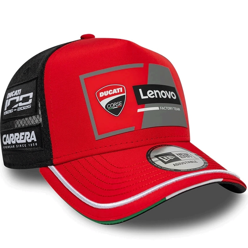 Czapka Ducati New Era Lenovo czarno-czerwona