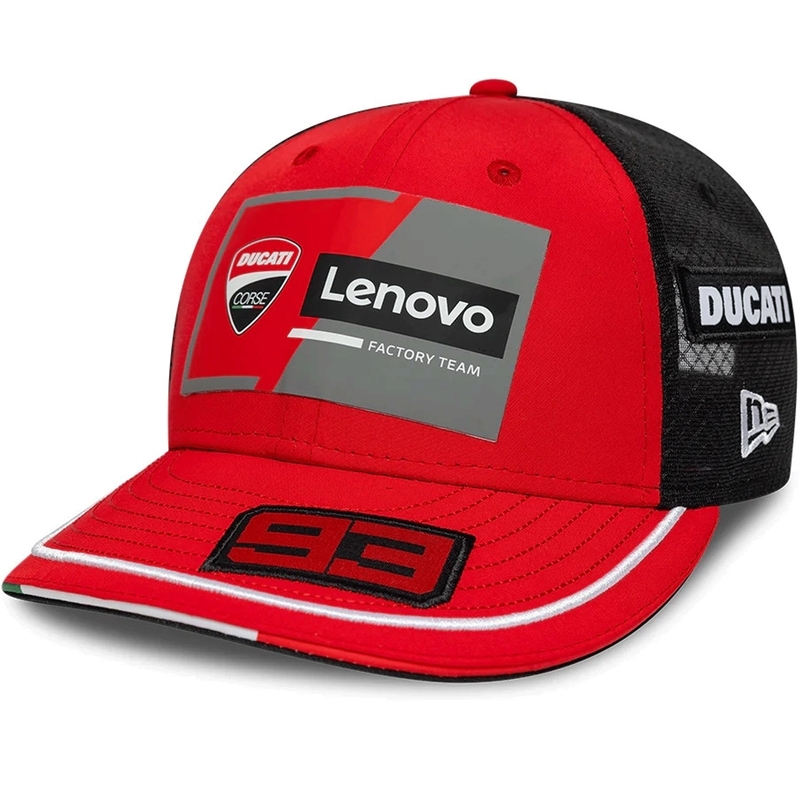 Ducati New Era Lenovo Marquez 93 czapka czarno-czerwona