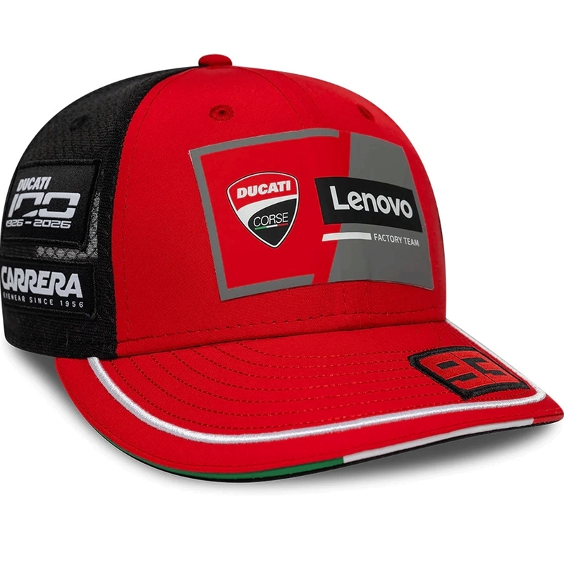 Ducati New Era Lenovo Marquez 93 czapka czarno-czerwona