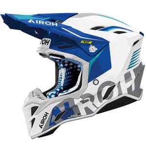 Kask motocyklowy motocrossowy Airoh Aviator Factory Blame niebieski
