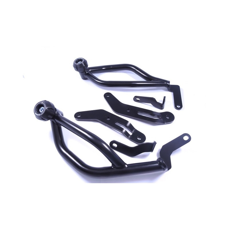 Engine guards RDMOTO Black lower frames (with protectors)