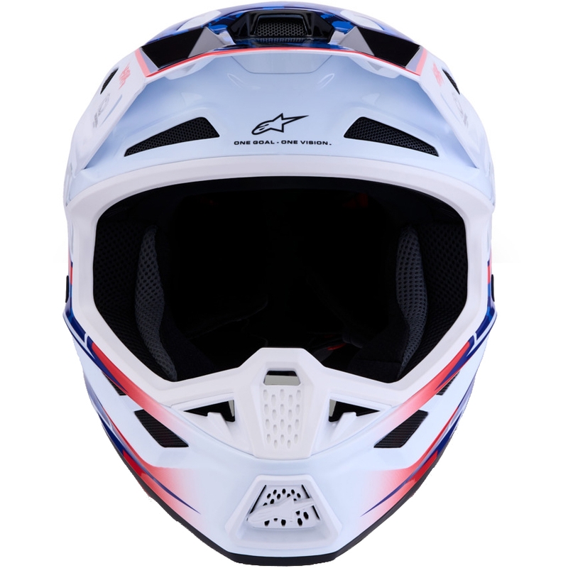 Kask motocrossowy Alpinestars Supertech S-M7 Blaster biało-niebieski