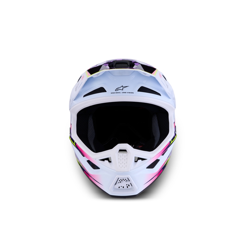 Kask motocrossowy Alpinestars Supertech S-M7 Blaster fioletowo-biały