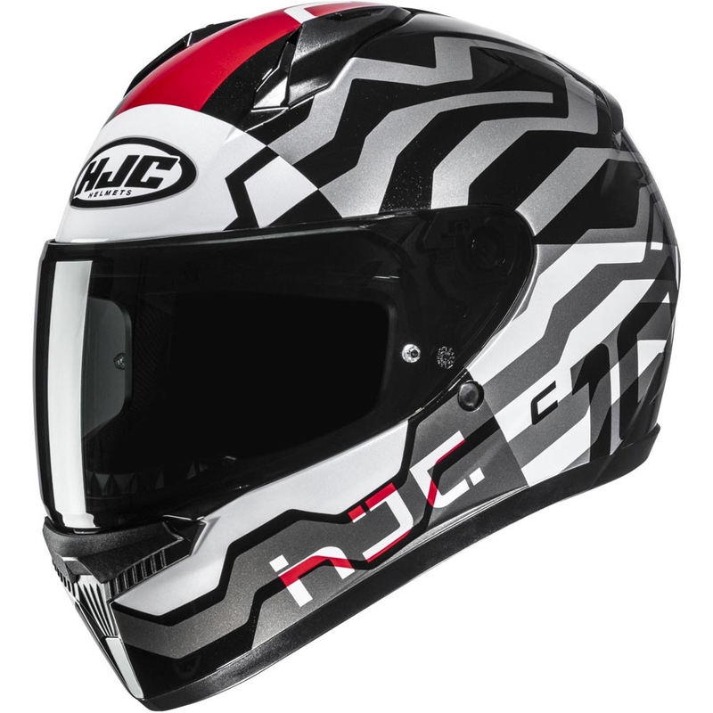 Kask motocyklowy integralny HJC C10 Blade MC1 czarno-biało-czerwony