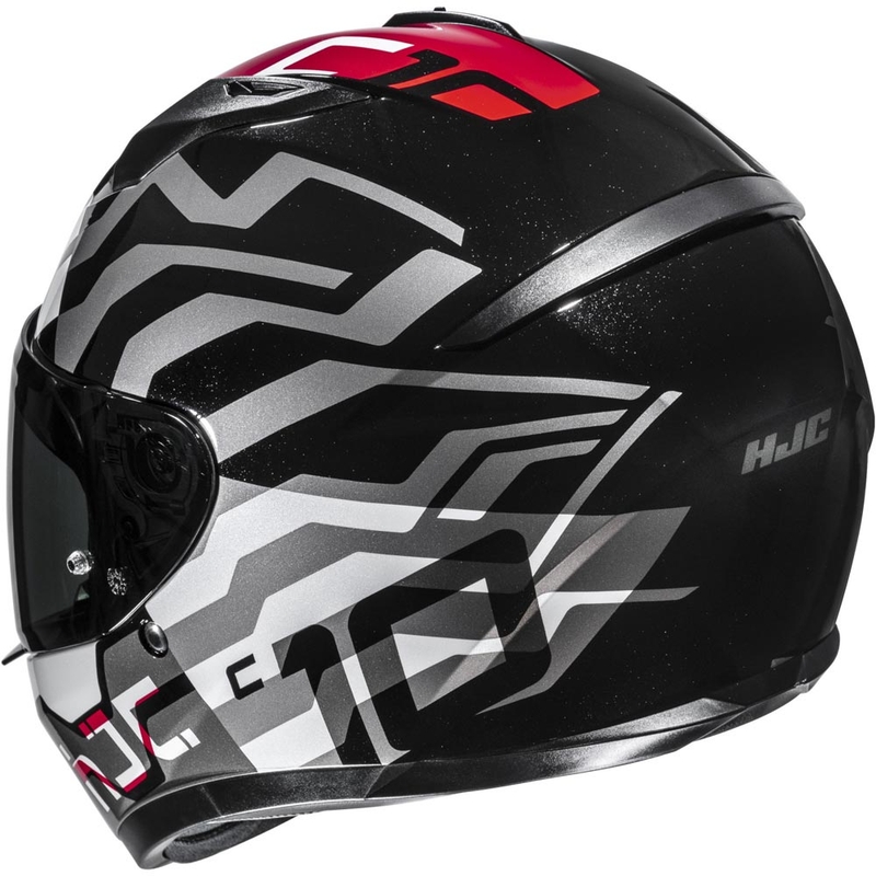 Kask motocyklowy integralny HJC C10 Blade MC1 czarno-biało-czerwony