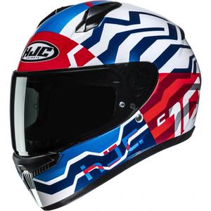 Kask motocyklowy integralny HJC C10 Blade MC21 niebiesko-czerwono-biały