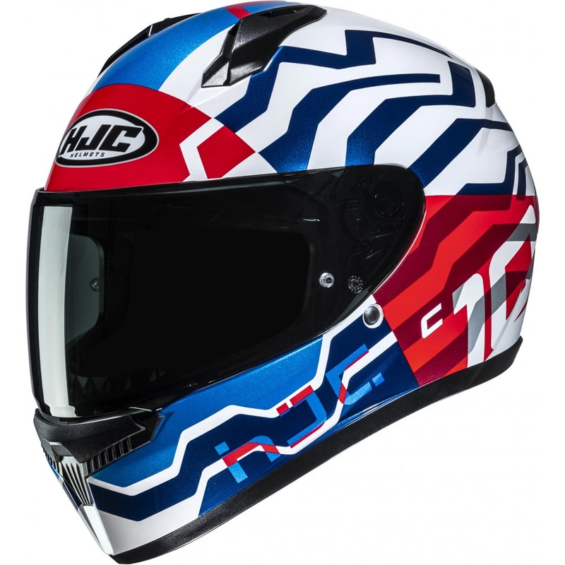Kask motocyklowy integralny HJC C10 Blade MC21 niebiesko-czerwono-biały