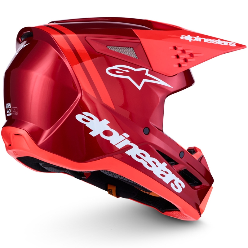 Kask motocrossowy Alpinestars S-M3 Radium fluo czerwono-biały