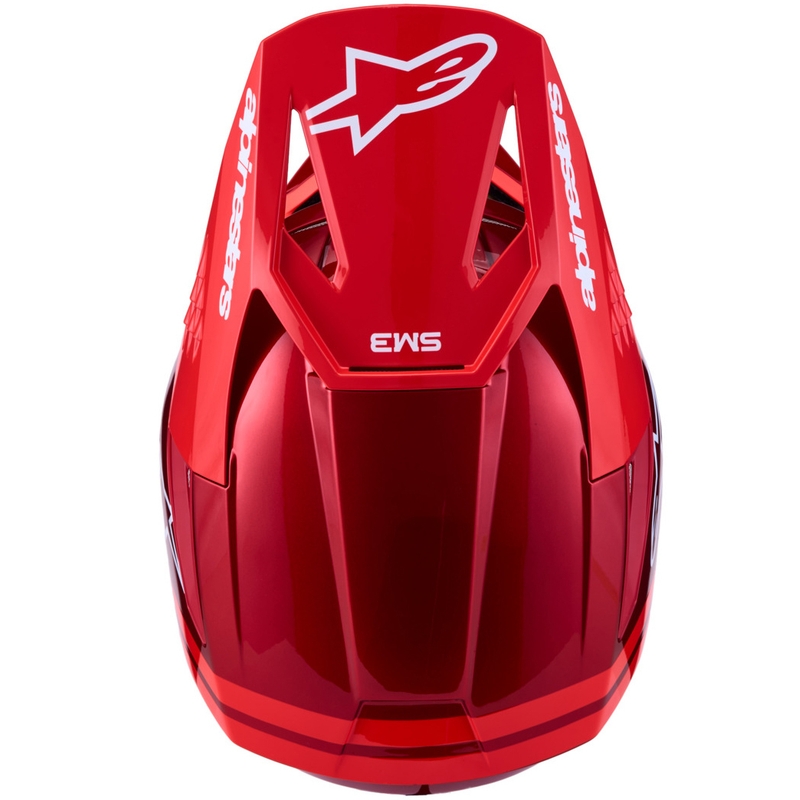 Kask motocrossowy Alpinestars S-M3 Radium fluo czerwono-biały