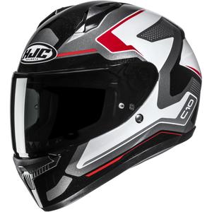 Kask motocyklowy integralny HJC C10 Cric MC1 czarno-biało-czerwony