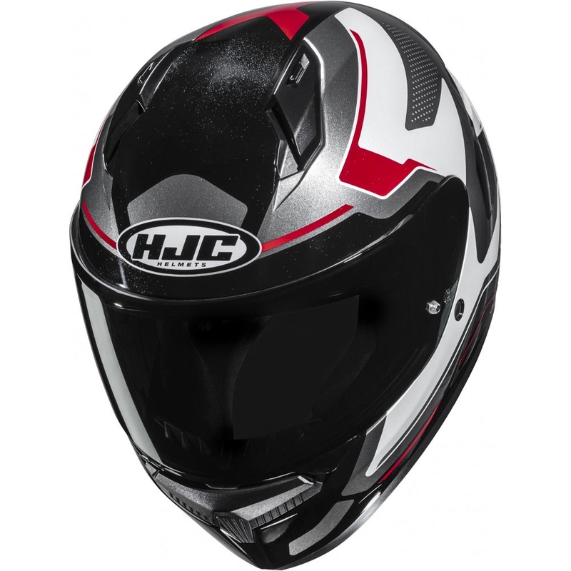 Kask motocyklowy integralny HJC C10 Cric MC1 czarno-biało-czerwony
