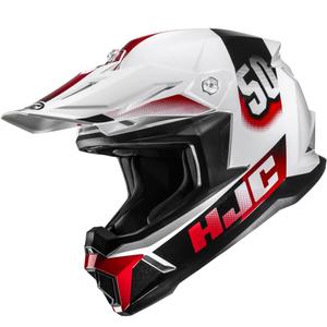 Kask motocrossowy HJC C50 Dash MC1 biało-czarno-czerwony
