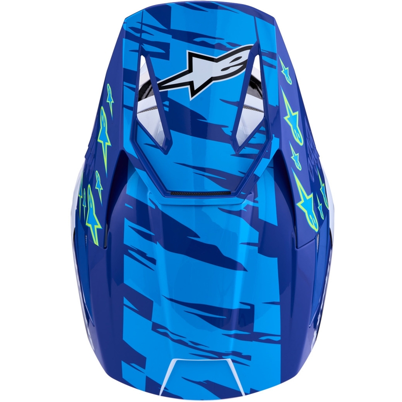 Kask motocrossowy Alpinestars S-M3 Falcon niebiesko-biało-czarny