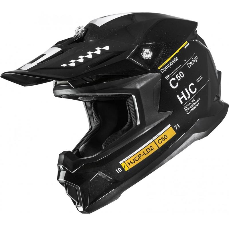 Kask motocrossowy HJC C50 Tagg MC5 czarny