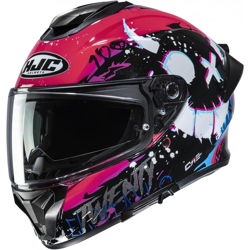 Kask motocyklowy integralny HJC C71 FQ20 MC8 czarno-różowy