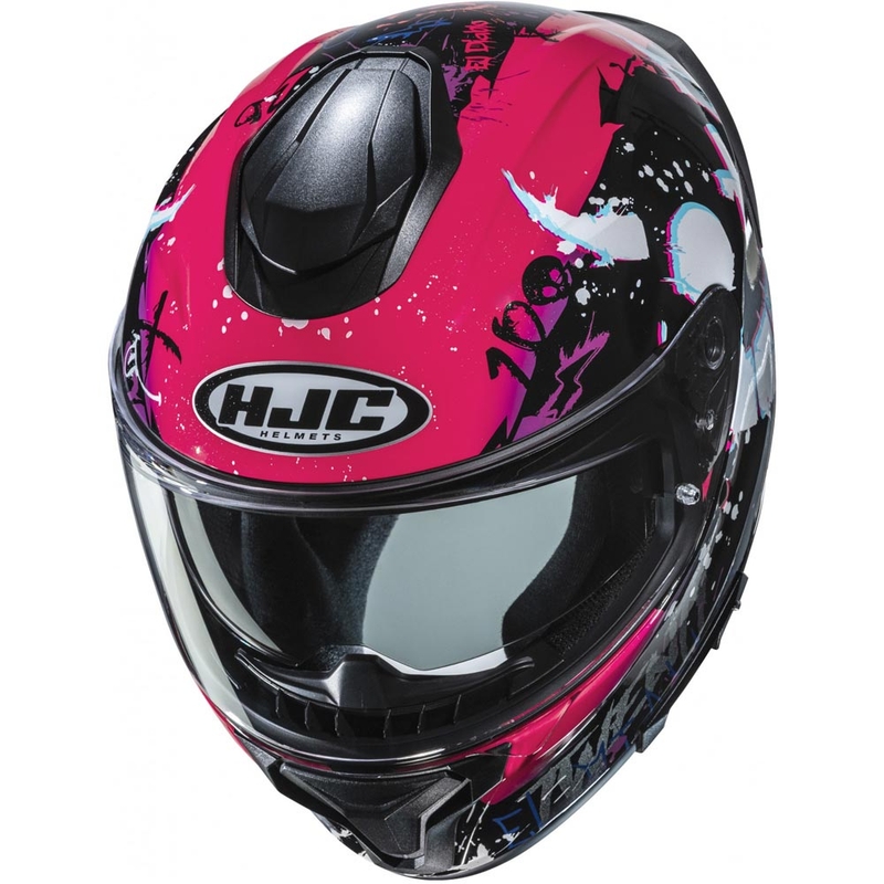 Kask motocyklowy integralny HJC C71 FQ20 MC8 czarno-różowy