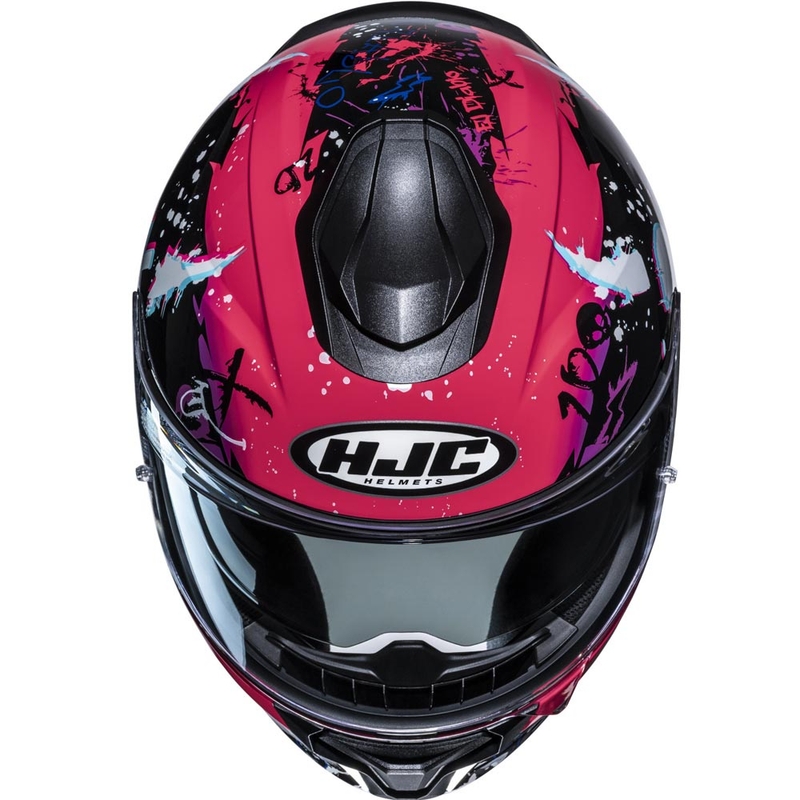 Kask motocyklowy integralny HJC C71 FQ20 MC8 czarno-różowy