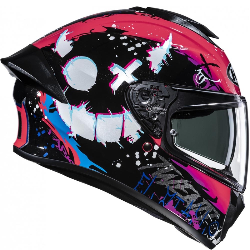 Kask motocyklowy integralny HJC C71 FQ20 MC8 czarno-różowy
