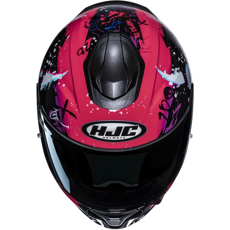 Kask motocyklowy integralny HJC C71 FQ20 MC8 czarno-różowy