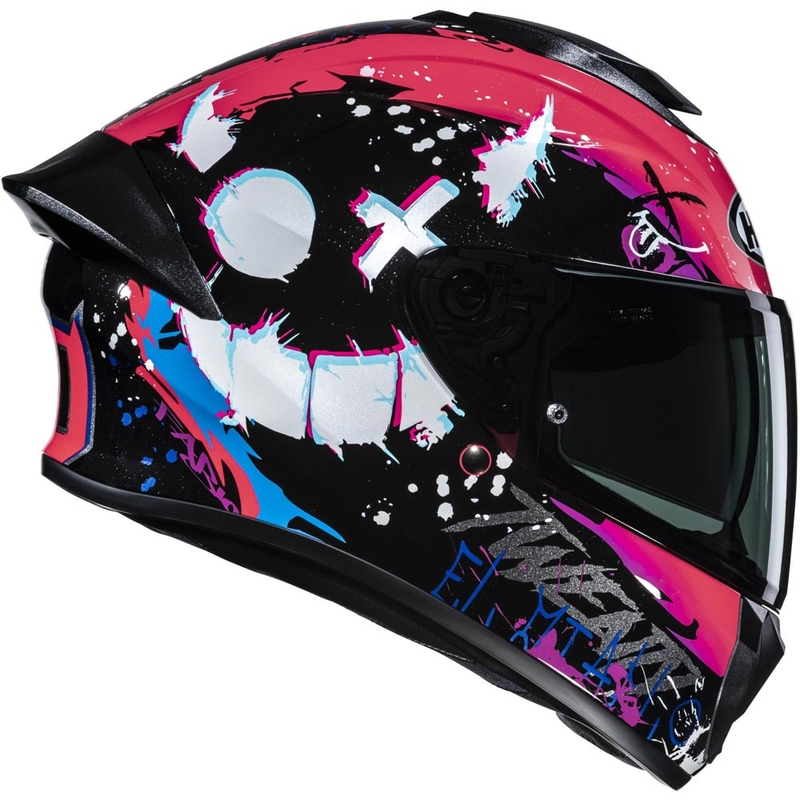 Kask motocyklowy integralny HJC C71 FQ20 MC8 czarno-różowy