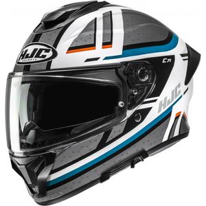 Kask motocyklowy integralny HJC C71 Novah MC27 szaro-biało-niebieski