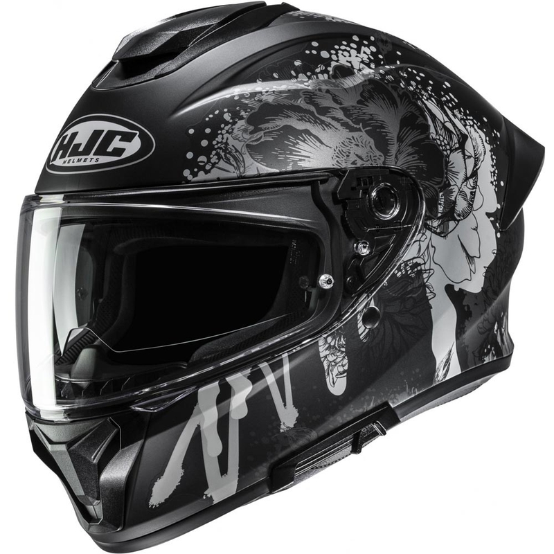 Kask motocyklowy integralny HJC C71 Roko MC5SF czarno-szary