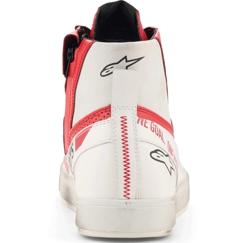 Buty motocyklowe Alpinestars Stated Flair biało-czerwone