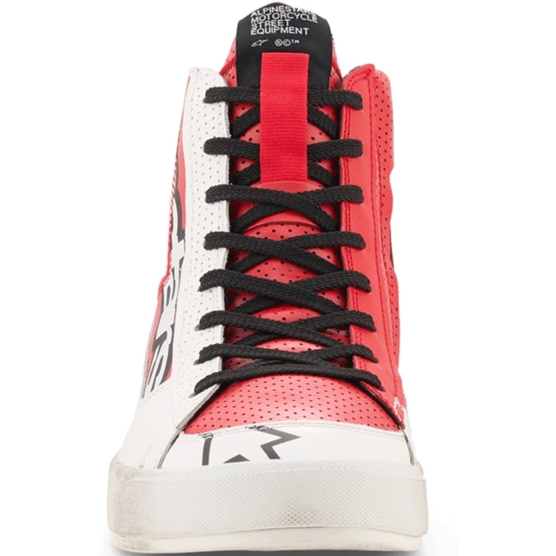 Buty motocyklowe Alpinestars Stated Flair biało-czerwone