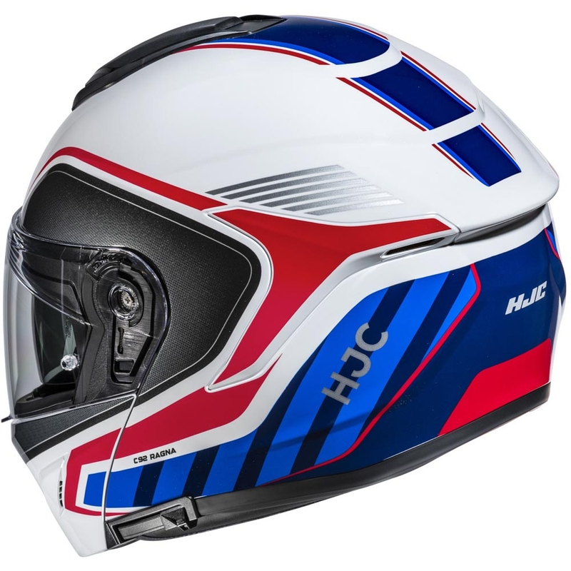 Kask motocyklowy typu flip-up HJC C92 Ragna MC21 biało-czerwono-niebieski