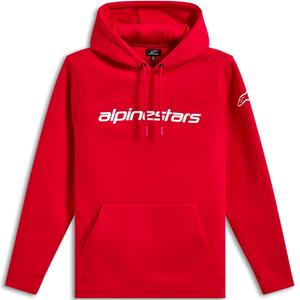Bluza z kapturem Alpinestars Wordmark 3 czerwono-biała